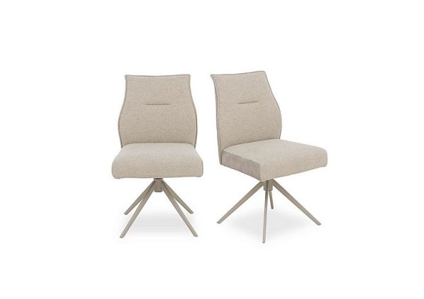 Mirage Pair of Swivel Dining Chairs