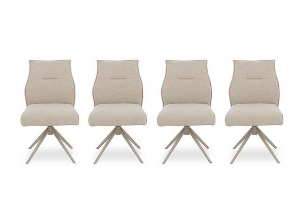 Mirage Set of 4 Swivel Dining Chairs