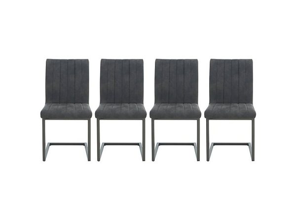 Moon Set of 4 Cantilever Dining Chairs