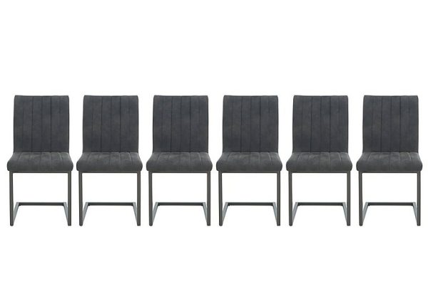 Moon Set of 6 Cantilever Dining Chairs