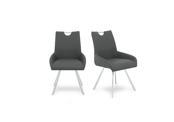 Nadal Pair of Swivel Dining Arm Chairs