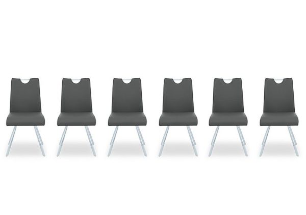 Nadal Set of 6 Swivel Dining Chairs