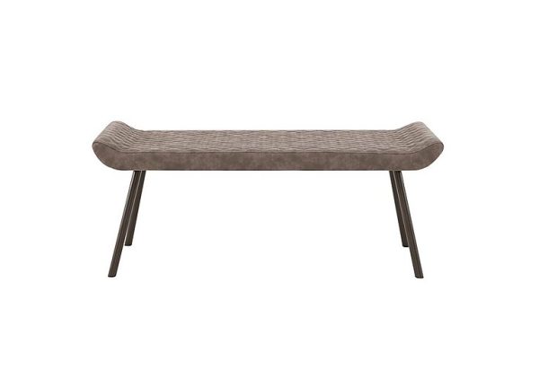 Rocket Low Faux Leather Dining Bench