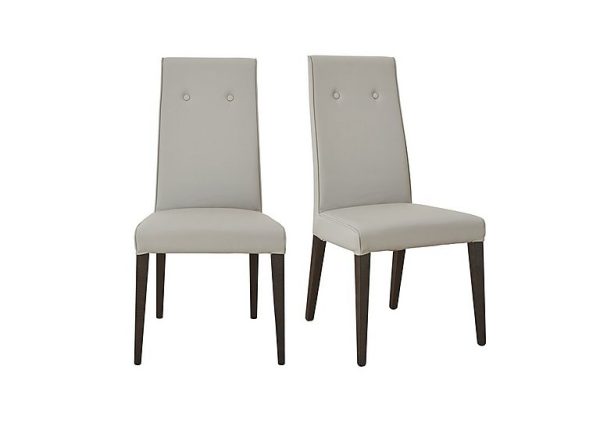 ALF   St Moritz Pair of Faux Leather Upholstered Dining Chairs