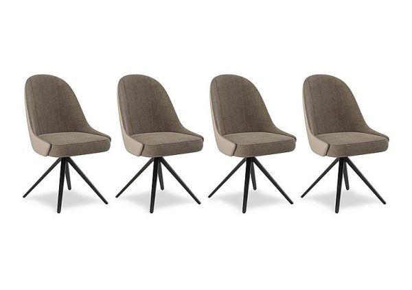 Jose Set of 4 Swivel Dining Chairs