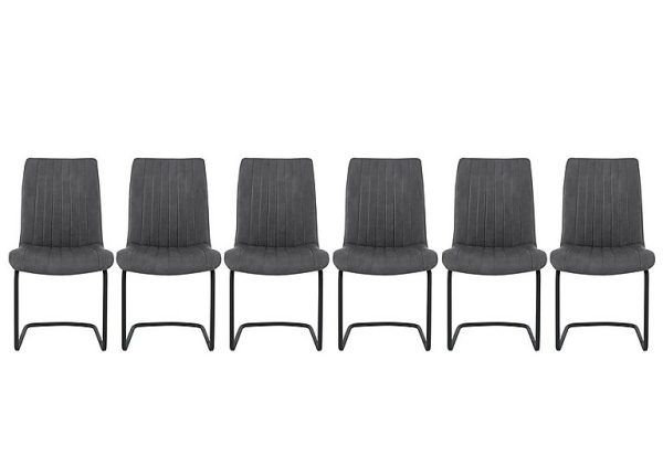 Bodahl   Terra Set of 6 Dining Chairs   Grey