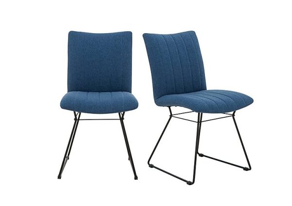 Ace Pair of Dining Chairs   Blu