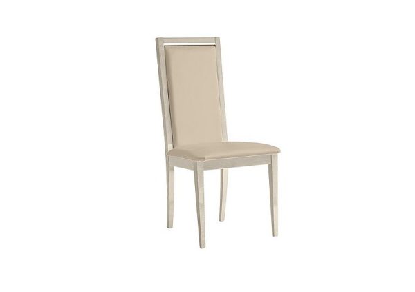 Palazzo Roma Dining Chair in Sand Birch   Aquos Cream