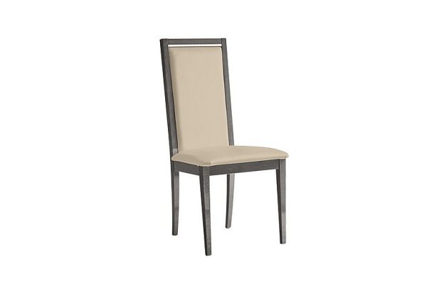 Palazzo Roma Dining Chair in Silver Birch   Aquos Cream