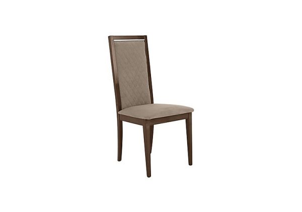 Palazzo Rombi Dining Chair in Dark Walnut   Aquos Taupe