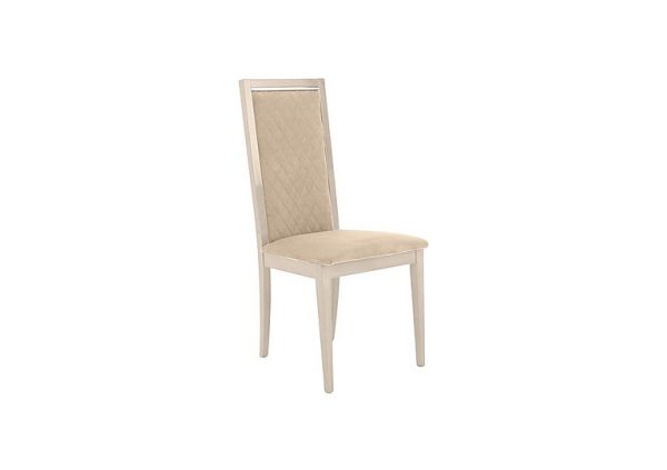 Palazzo Rombi Dining Chair in Sand Birch   Aquos Cream