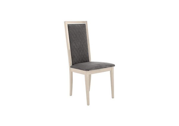 Palazzo Rombi Dining Chair in Sand Birch   Aquos Dark Grey