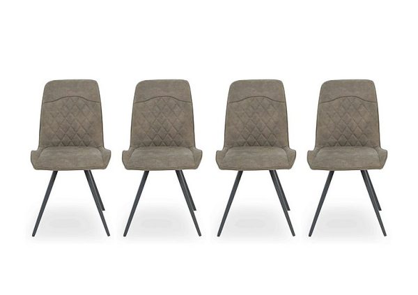 Warrior Set of 4 Standard Dining Chairs   Taupe