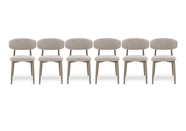 Aimar Set of 6 Open Back Dining Chairs