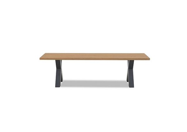 Bodahl   Compact Terra Dining Bench with X Shaped Legs   160 cm   Bianca