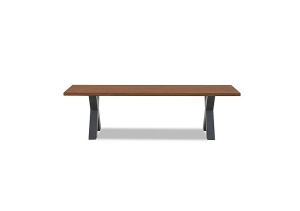 Bodahl   Compact Terra Dining Bench with X Shaped Legs   160 cm   Old Bassano