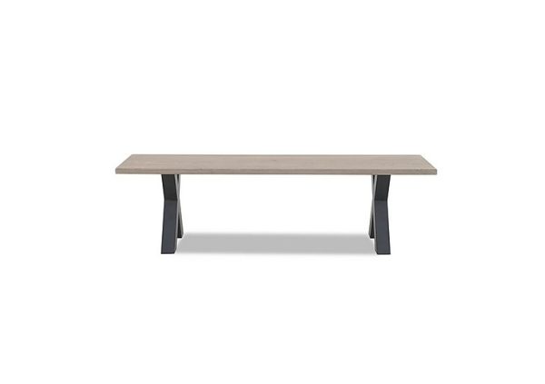 Bodahl   Compact Terra Dining Bench with X Shaped Legs   140 cm   White Wash