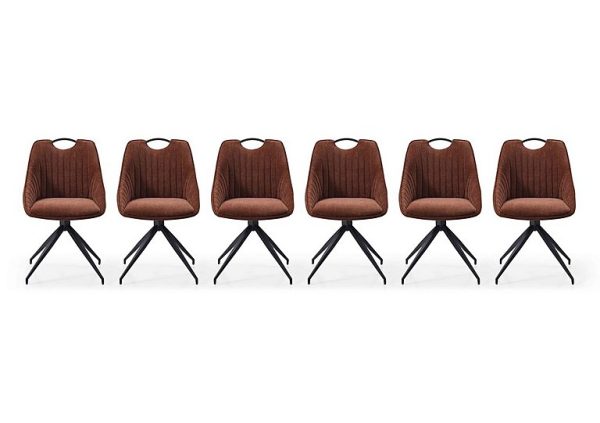 Jai Set of 6 Swivel Dining Chairs