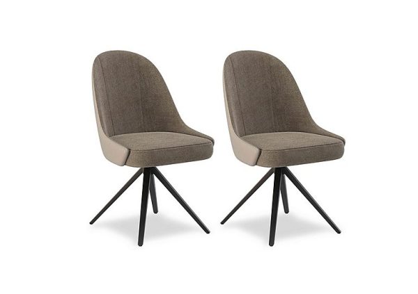 Jose Pair of Swivel Dining Chairs