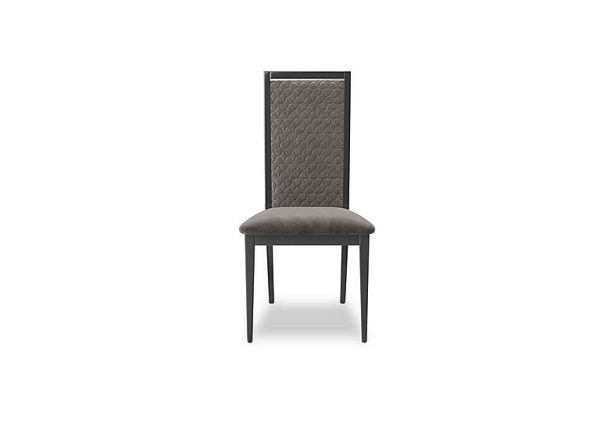 Vita Wooden Dining Chair with Patterned Upholstered Back