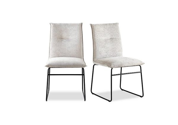 Connubia   Maya Pair of Black Metal Leg Dining Chairs