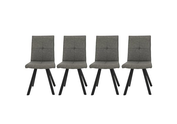 Phoenix Set of 4 Dining Chairs   Two Tone