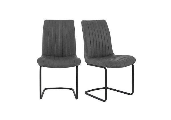 Bodahl   Terra Pair of Dining Chairs   Grey