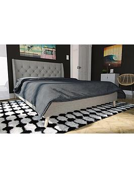 Novogratz Elena Double Linen Bed