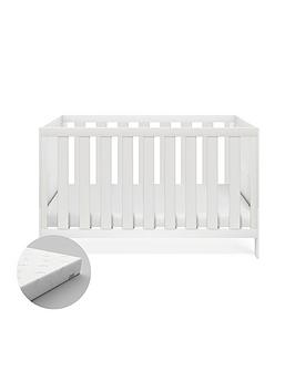 Silver Cross Bromley White  Cot Bed Amp Truefit Mattress