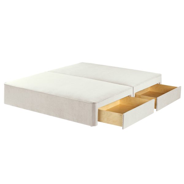 Harrison Spinks Classic Divan  Mattress Set   Greek Islands Stone 2 Drawers Super King Medium