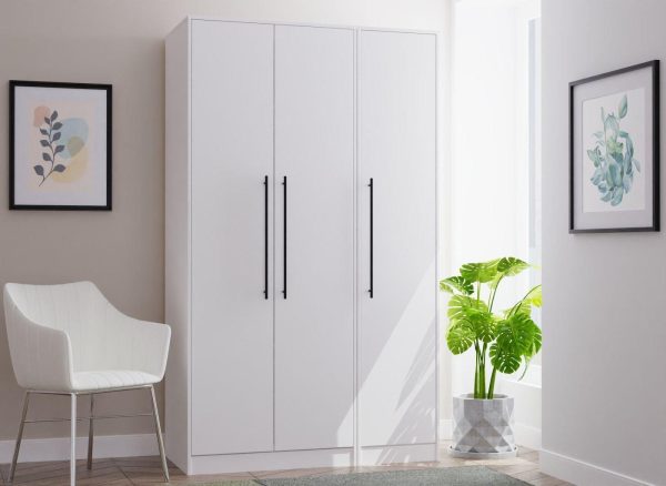 Oregon 3 Door Wardrobe   White