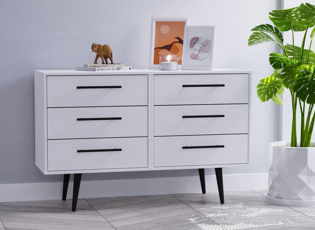 Oregon 6 Drawer Chest   White