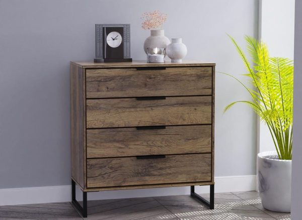 Dakota 4 Drawer Chest   Brown