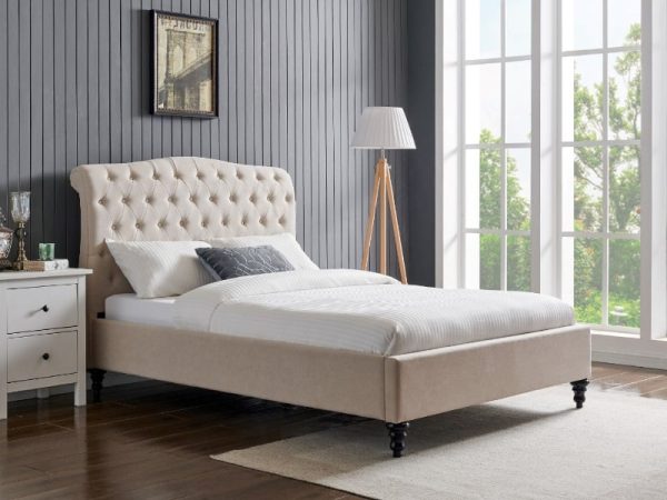 Limelight Rosa Double Natural Fabric Bed